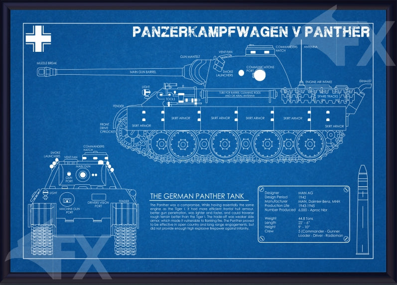 18X12 German Panther Schematic