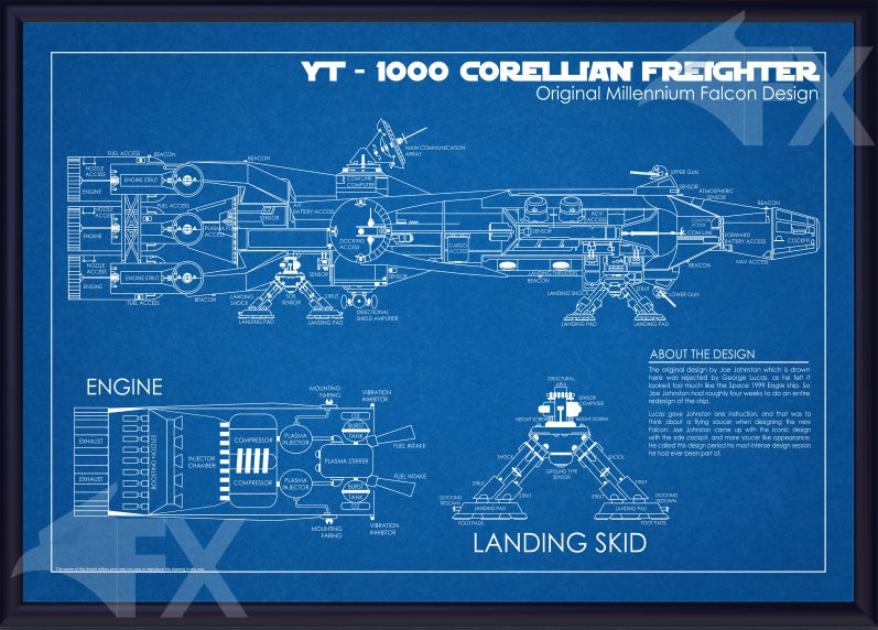 18X12 YT-1000 Freighter Schematic