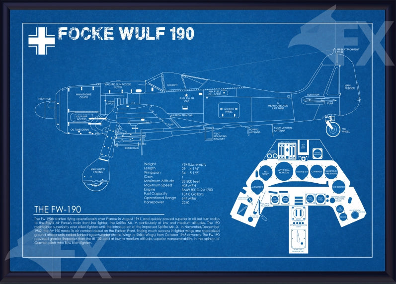 18X12 Focke Wulf 190 Schematic