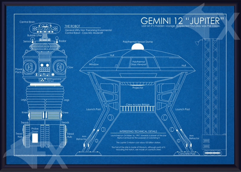 18X12 Lost In Space Schematic